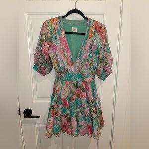 HEMANT & NANDITA - Anka Plunged Short Dress